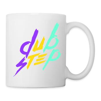Dub Step Techno Music Party Club Text Lettering - Mug - white - Right