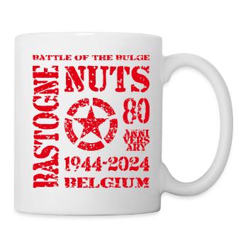 AVM Bastogne NUTS 80th Anniversary 1944 2024 Red - Mug - white - Right