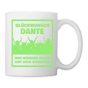 Vorname Dante - Tasse - Weiß - Rechts