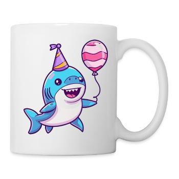 Requin Anniversaire Bébé - Mug blanc - blanc - Droite