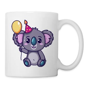 Koala Anniversaire Bébé - Mug blanc - blanc - Droite