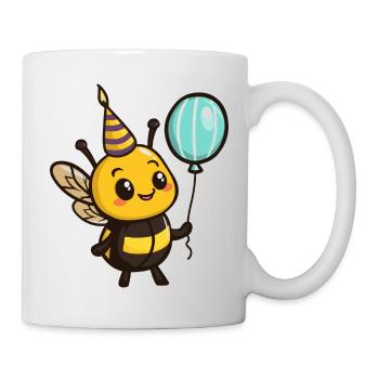 Abeille Anniversaire Bébé - Mug blanc - blanc - Droite