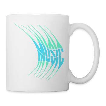 Music Kratzer Risse Linien Musik Liebe Text Zitat - Tasse - Weiß - Rechts