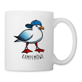 KAMPFMÖWE - Humorvolles Design für Möwen-Fans! - Tasse - Weiß - Rechts