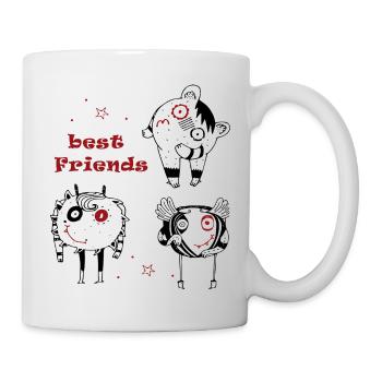 best friends - Tasse - Weiß - Rechts