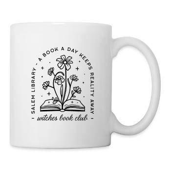 Buchliebhaber Club ästhetische Bücher Hexerei - Tasse - Weiß - Rechts