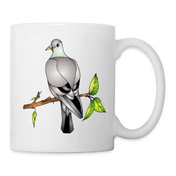 Vogel - Tasse - Weiß - Rechts