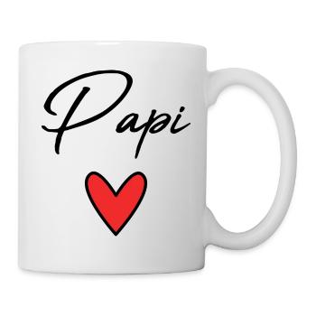 PAPI. PAPA. FÊTE DES PÈRES. BONNE FÊTE PAPA - Mug blanc - blanc - Droite