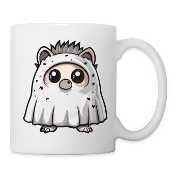 Hedgehog Halloween Funny Ghost - Mug - white - Right