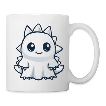 Dinosaur Stegosaurus Halloween Ghost - Mug - white - Right