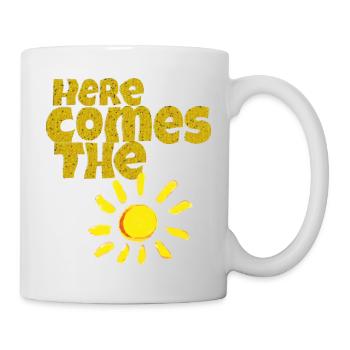 Voici le soleil - Mug blanc - blanc - Droite