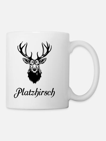 Platzhirsch - Tasse - Weiß