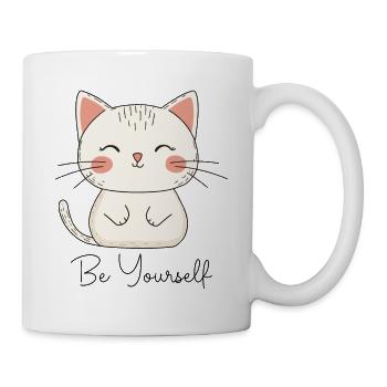 Cat Be Yourself Be Yourself Love Motivation - Mug - white - Right