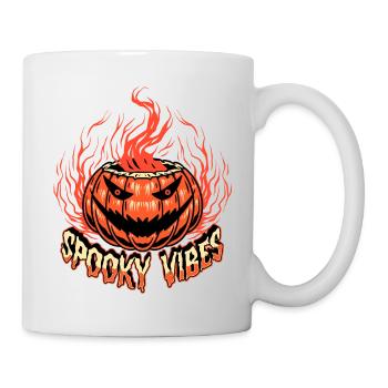 Joyeux Halloween Citrouille - Mug blanc - blanc - Droite