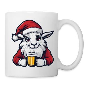 Chèvre de montagne Bière Noël Noël - Mug blanc - blanc - Droite