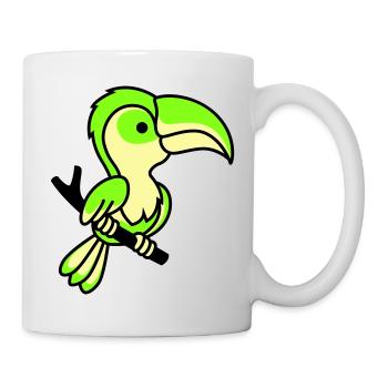 papagei - Tasse - Weiß - Rechts
