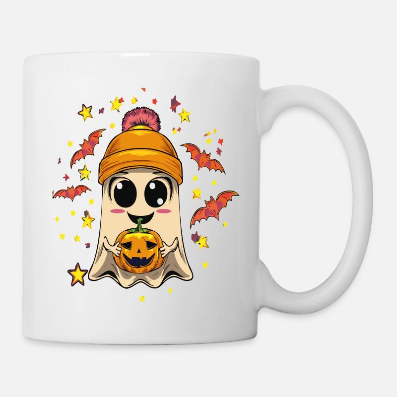 Fröhliches Gespenst - Tasse - Weiß