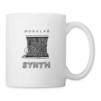 Modular Synth Monochrome - Tasse - Weiß - Rechts