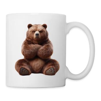 Bär grimmig 3 - Tasse - Weiß - Rechts