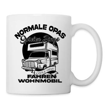 Camping Wohnmobil Wohnwagen lustiger Spruch - Tasse - Weiß - Rechts