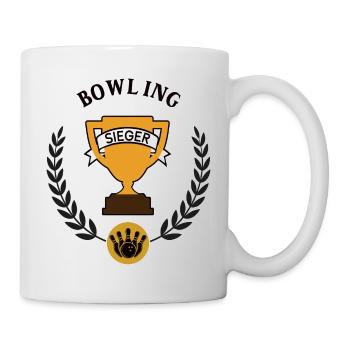Bowling Sieger Bowlingspieler Team Sieg Turnier - Tasse - Weiß - Rechts