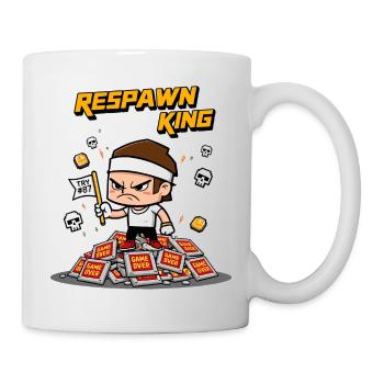 Respawn King - Conception de jeu amusante - Mug blanc - blanc - Droite