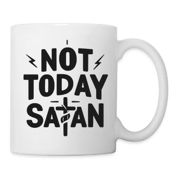 Not Today Satan - Mug - white - Right