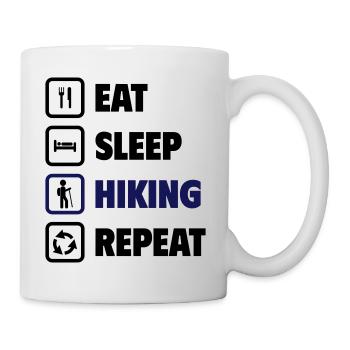 Mangez, dormez, handballez, répétez ! - Mug blanc - blanc - Droite