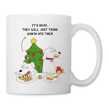 Dogs and Christmas Cookies - Mug - white - Right