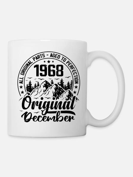 1968 Dezember Original 56 Jahre Geburtstagsgeschenk - Tasse - Weiß