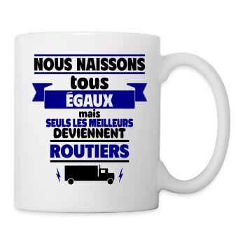 les meilleurs routiers - Mug blanc - blanc - Droite