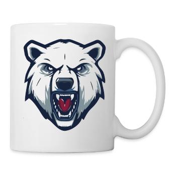 ours blanc - Mug blanc - blanc - Droite
