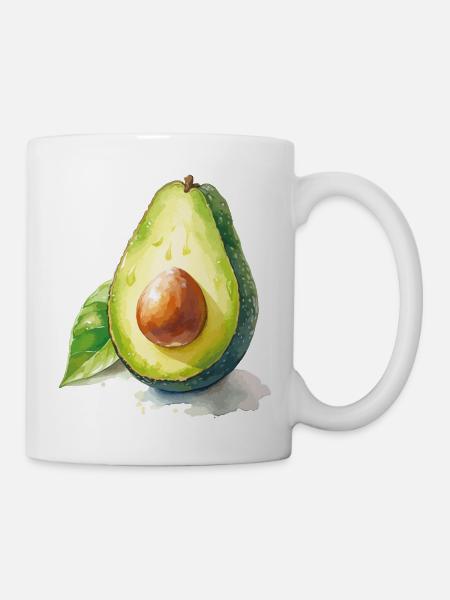 Avocado - Tasse - Weiß