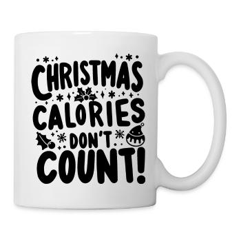 Les calories de Noël ne comptent pas - Mug blanc - blanc - Droite