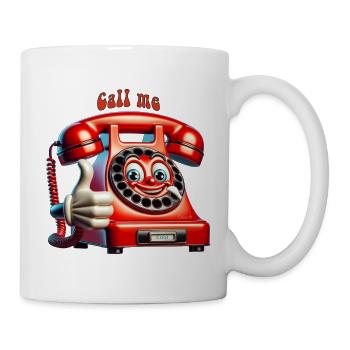 téléphone parlant - Mug blanc - blanc - Droite