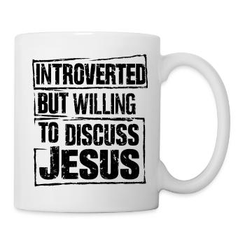 Showing humorous faith - Mug - white - Right