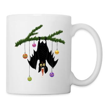 Chauve-souris de Noël - Mug blanc - blanc - Droite