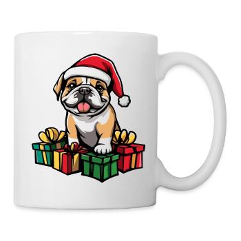 Bulldog Dog Christmas Gifts - Mug - white - Right