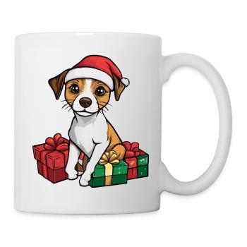Jack Russel Terrier Dog Christmas Gifts - Mug - white - Right
