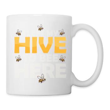 J’ai quitté ma ruche pour être ici apiculteur apiariseBeek - Mug blanc - blanc - Droite