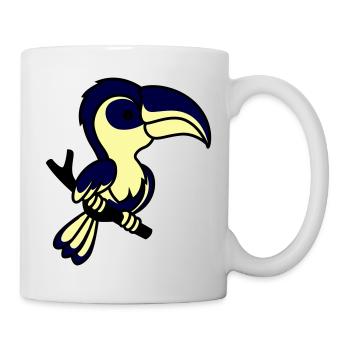 papagei - Tasse - Weiß - Rechts