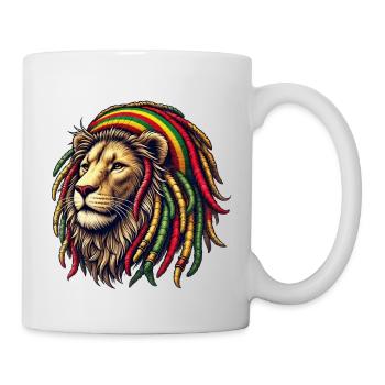 Rasta Lion - Mug blanc - blanc - Droite