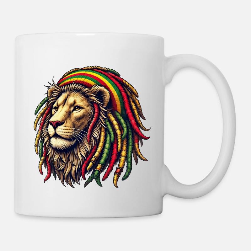 Rasta Lion - Mug blanc - blanc