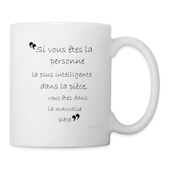 Cherchez la Pièce Qui Vous Élève - Mug blanc - blanc - Droite
