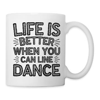 Danse de style western - Mug blanc - blanc - Droite
