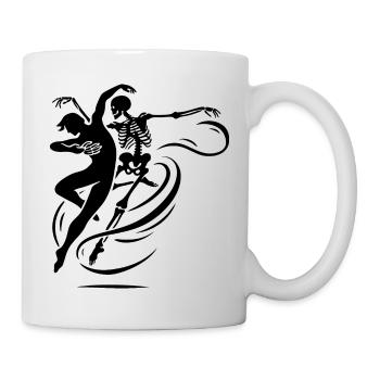 Tanz mit dem Tod - Tasse - Weiß - Rechts