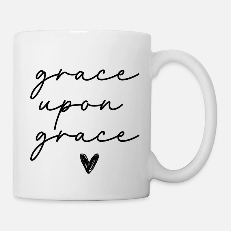 grace upon grace - Tasse - Weiß