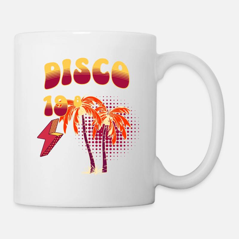 Disco T Shirt - Tasse - Weiß