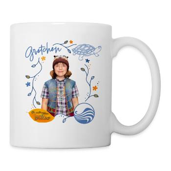 "Ein Mädchen Namens Willow" Gretchen & Schildkröte - Tasse - Weiß - Rechts