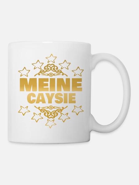Caysie als Mädchen - Tasse - Weiß